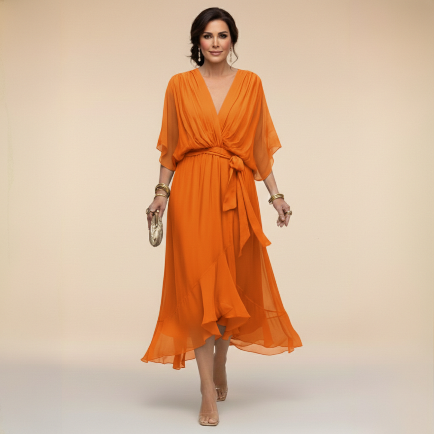 Aurelia | Abito Cerimonia Donna in Chiffon Elegante 9