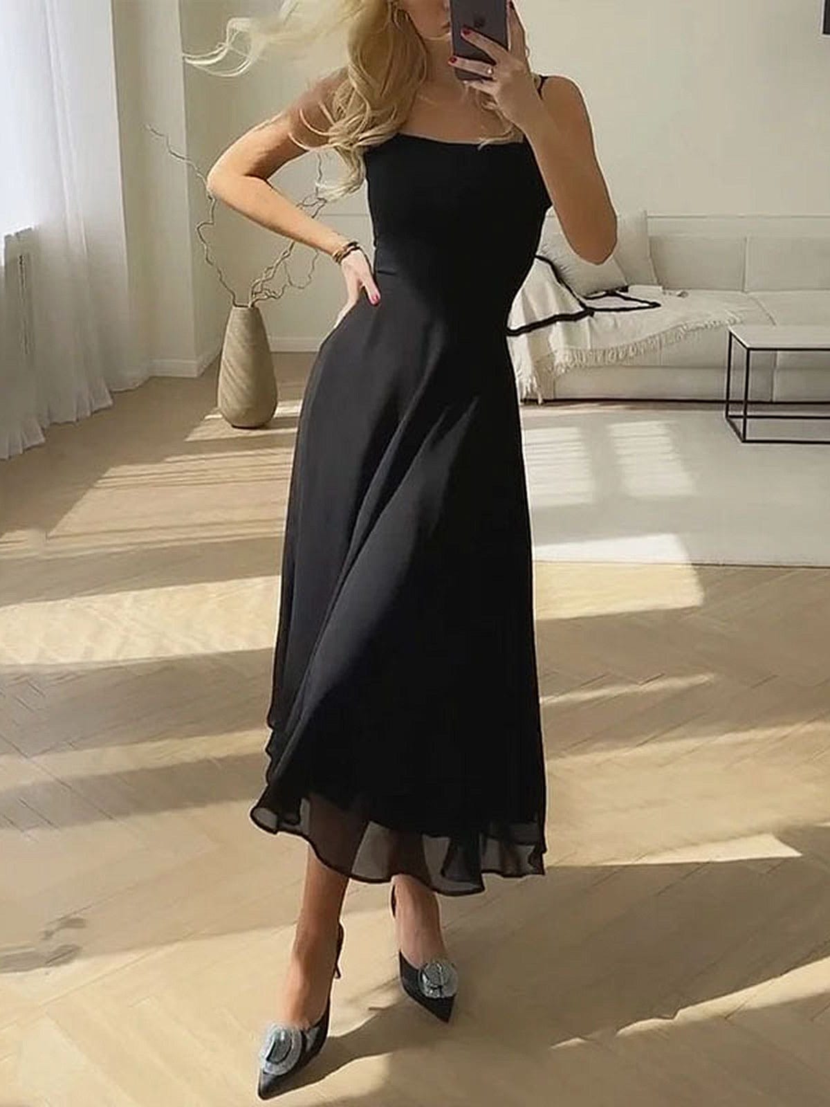 Marie | Elegante abito midi a trapezio – Raffinatezza senza tempo 5