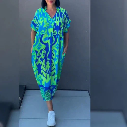 Abito estivo midi caftano da donna - Eliza 1