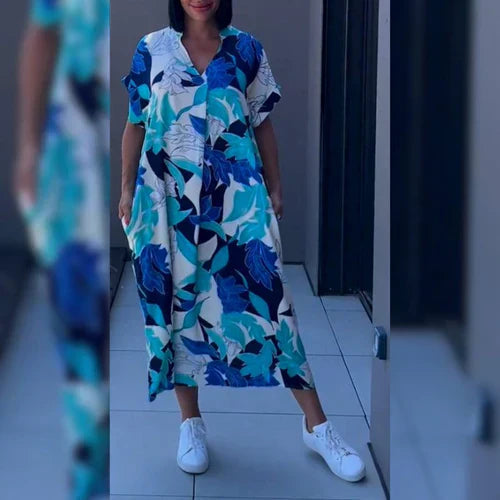 Abito estivo midi caftano da donna - Eliza 3