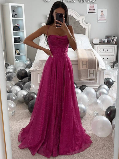 Abito lungo da donna con scollo a cuore e spalline 2