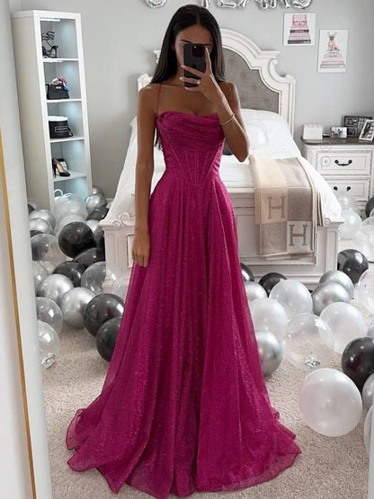Abito lungo da donna con scollo a cuore e spalline 3