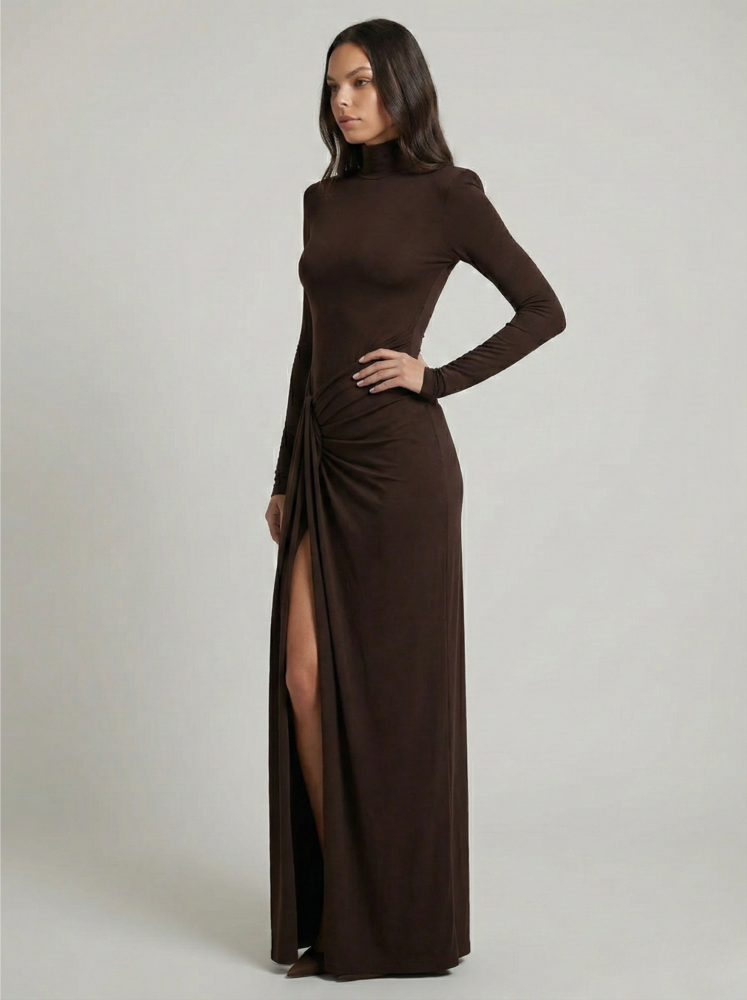 Abito maxi con ruches di classe di Luna 2