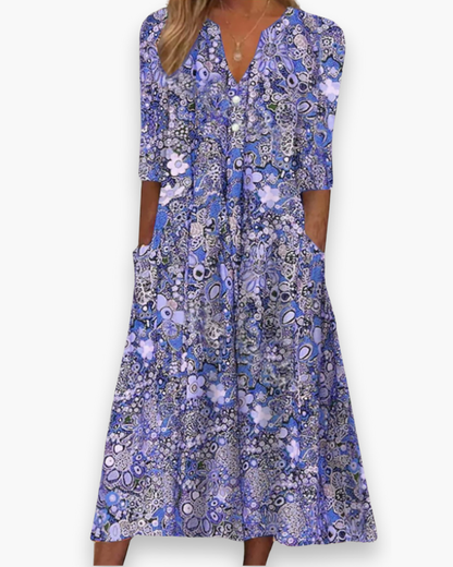 Abito midi boho da donna | Elegante e comodo 1