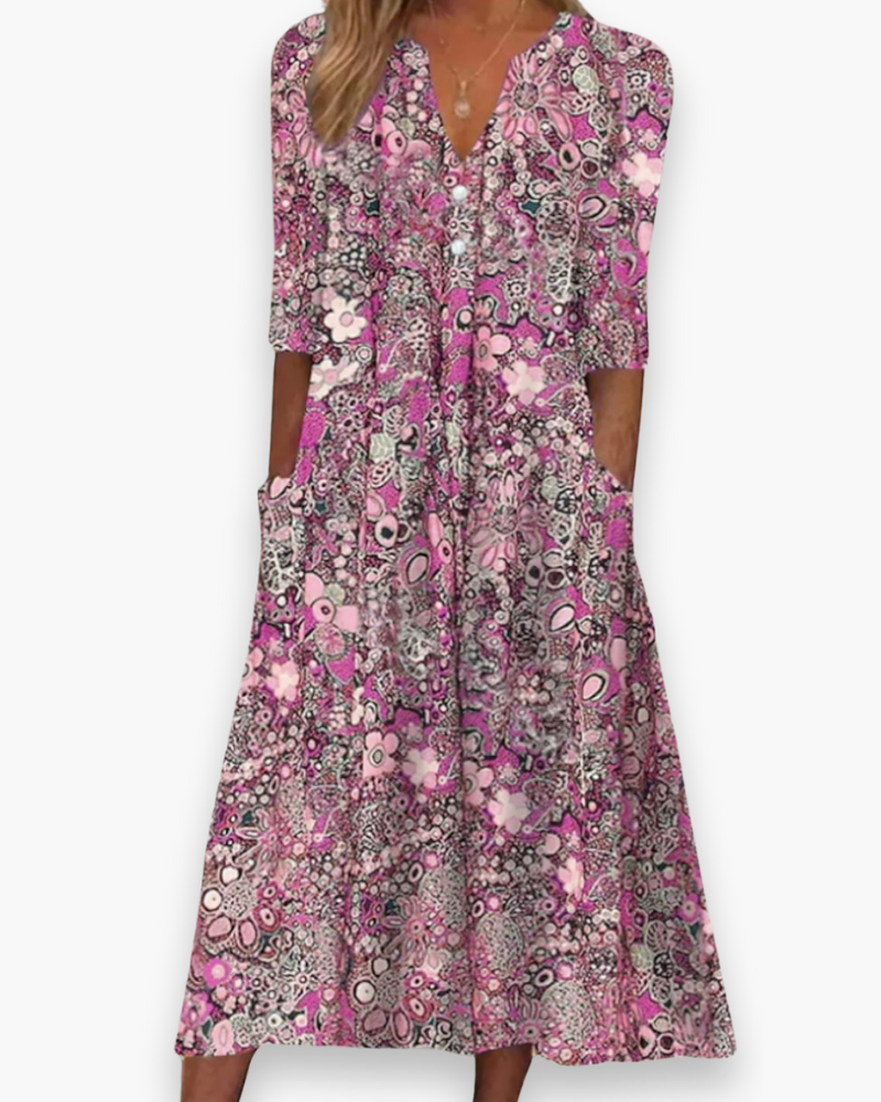 Abito midi boho da donna | Elegante e comodo 2