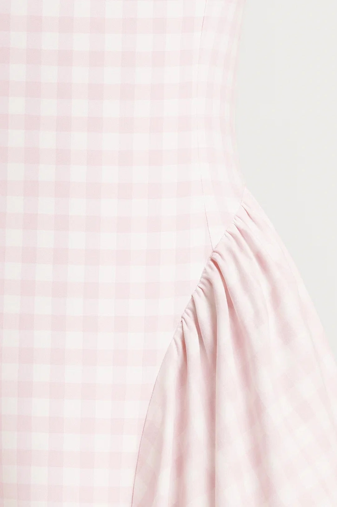 Abito midi da donna - Spalline larghe, a quadri, svasato | Elegante 3