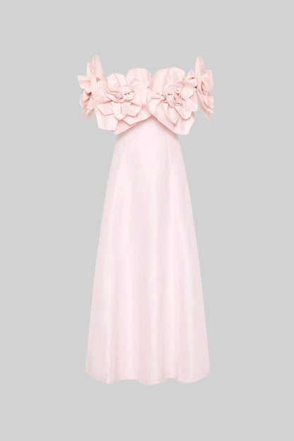 Amore Floreale | Abito Cerimonia Donna Midi Rosa 4