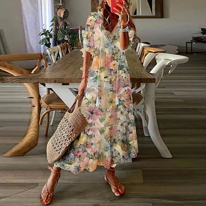 Anna | Abito lungo bohémien 0