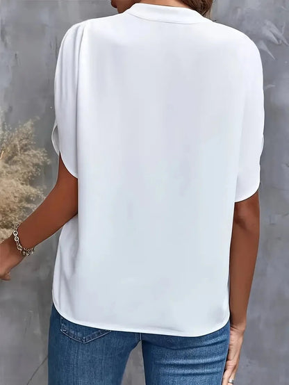 Annemie | Elegante camicetta fluida con scollo a V 1