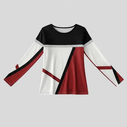 Aprile | Maglione Donna Grafico Moderno in Acrilico