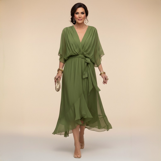 Aurelia | Abito Cerimonia Donna in Chiffon Elegante 0