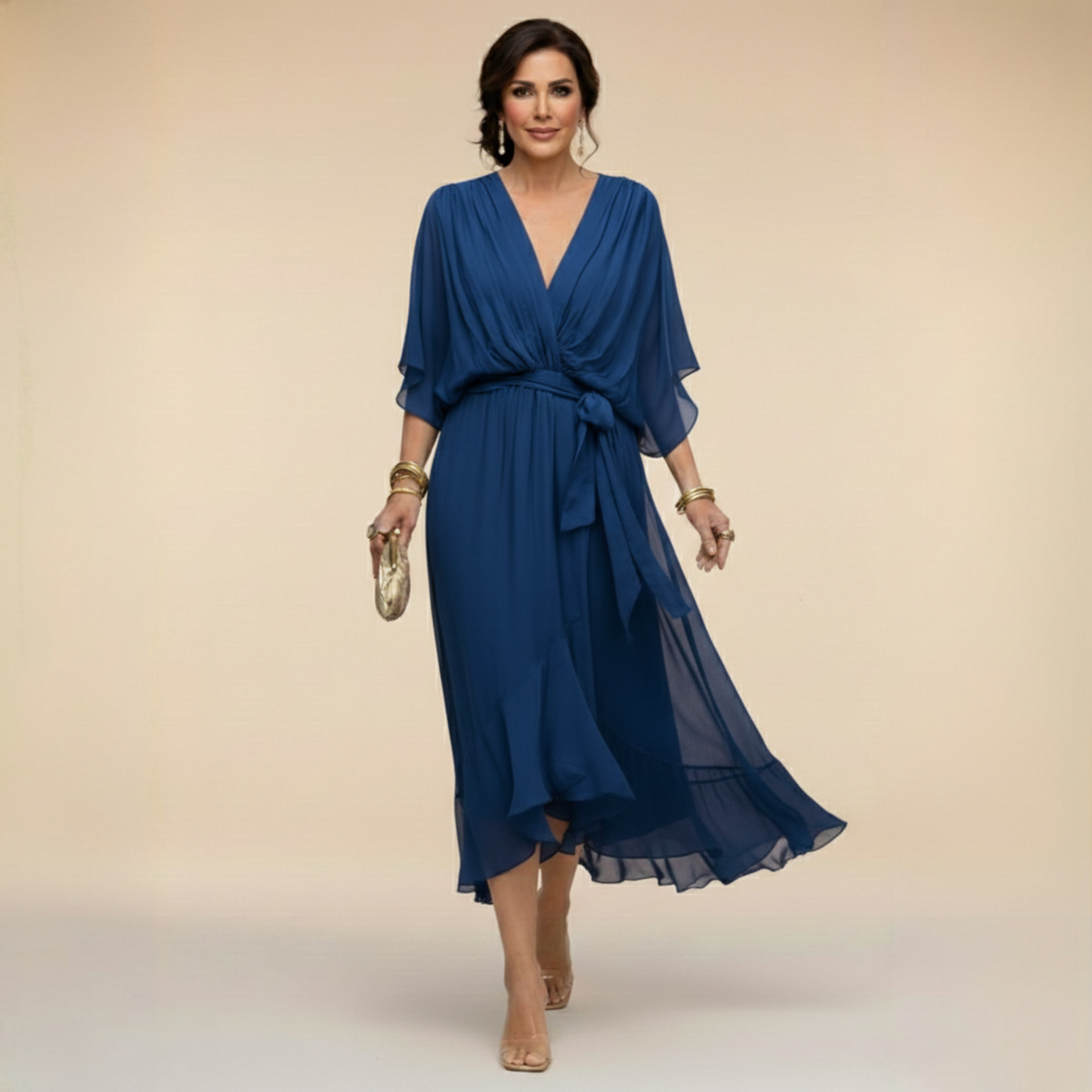 Aurelia | Abito Cerimonia Donna in Chiffon Elegante 2