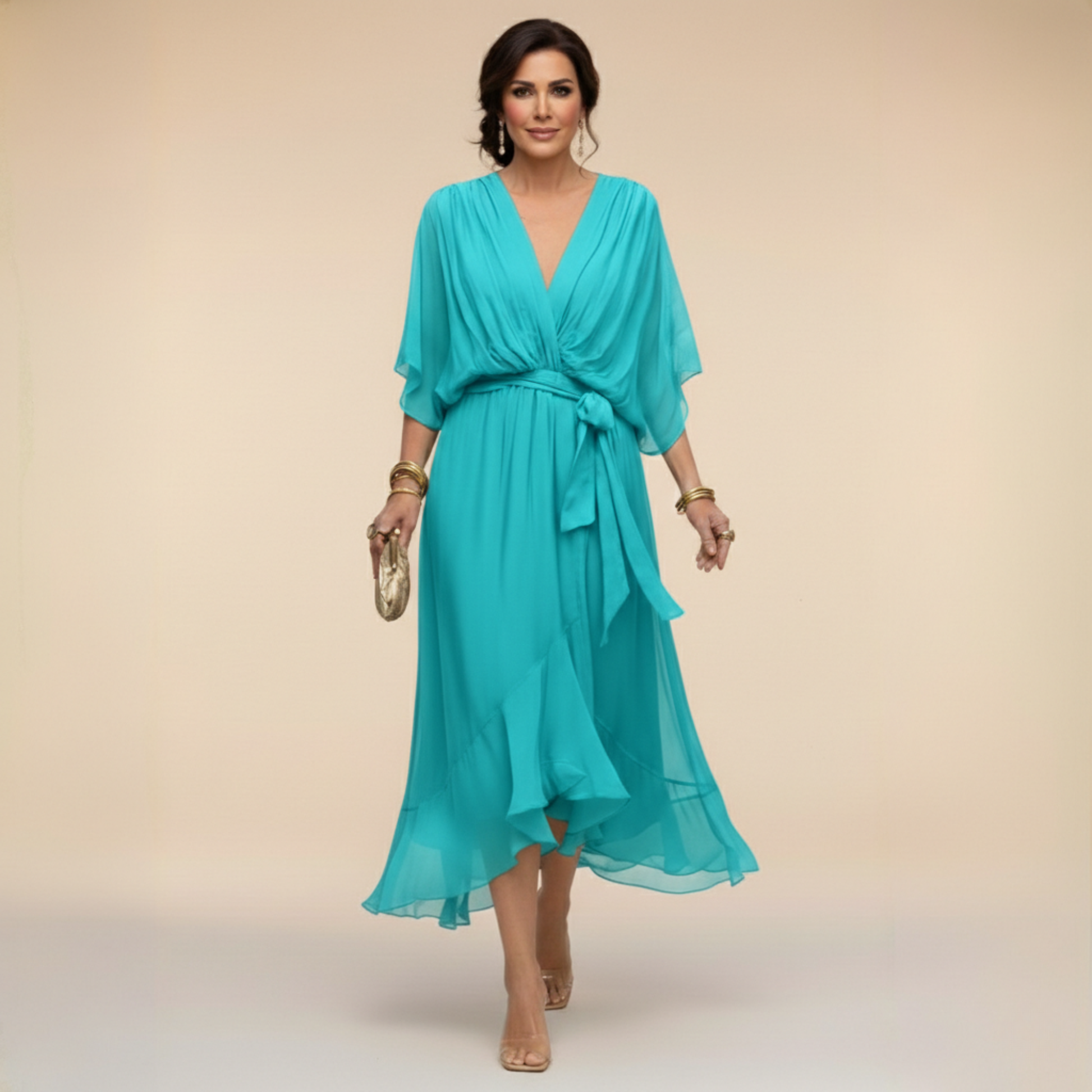 Aurelia | Abito Cerimonia Donna in Chiffon Elegante 4