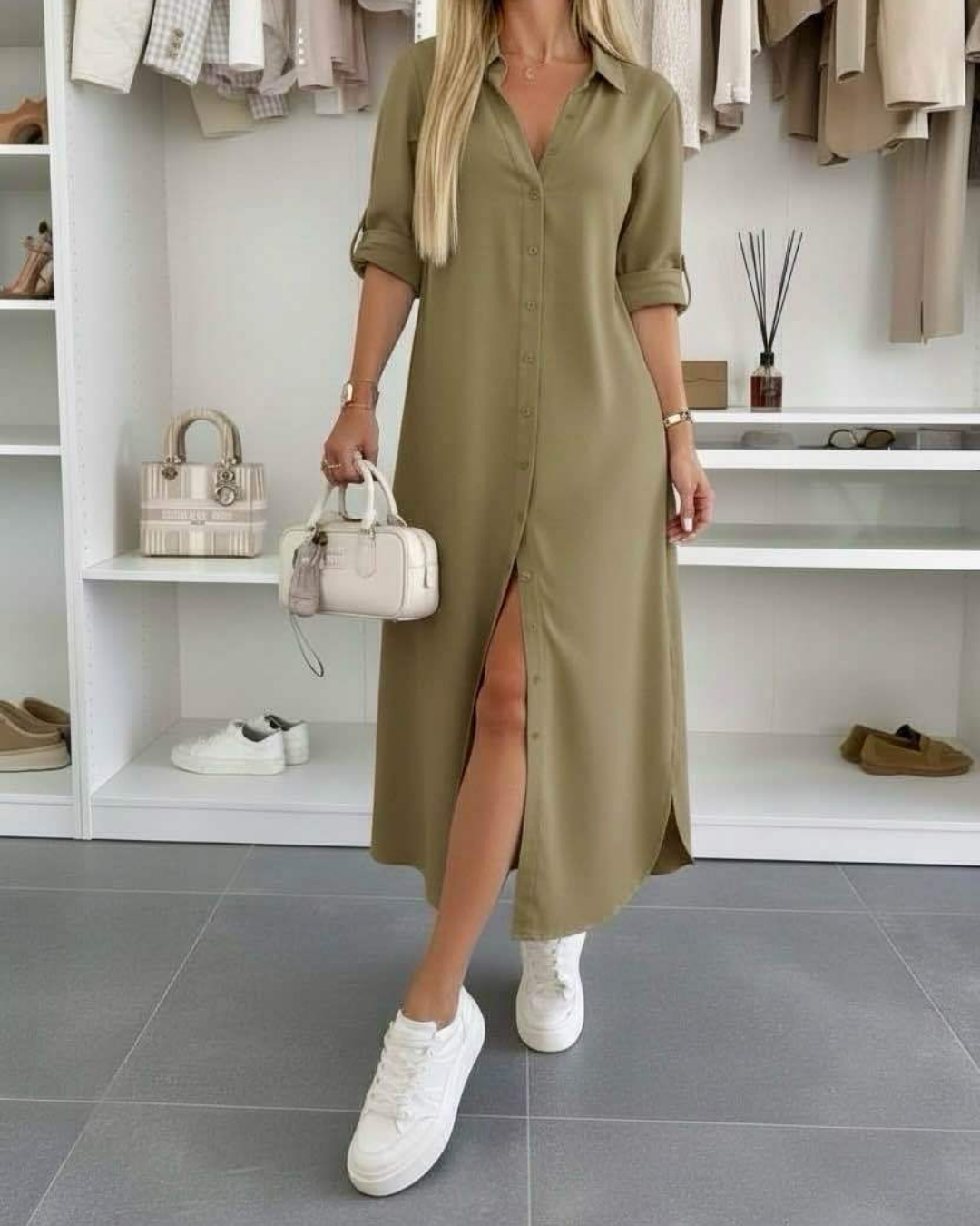 Aurelia | Abito Chemisier Oversize Elegante Donna 4
