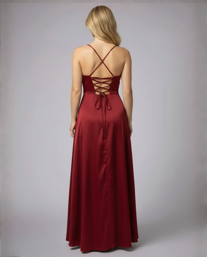 Aurelia | Abito Lungo Elegante con Spacco per Cerimonia 1