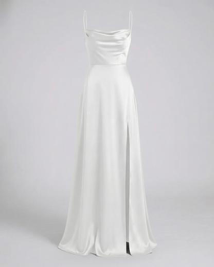 Aurelia | Abito Lungo Elegante con Spacco per Cerimonia 9
