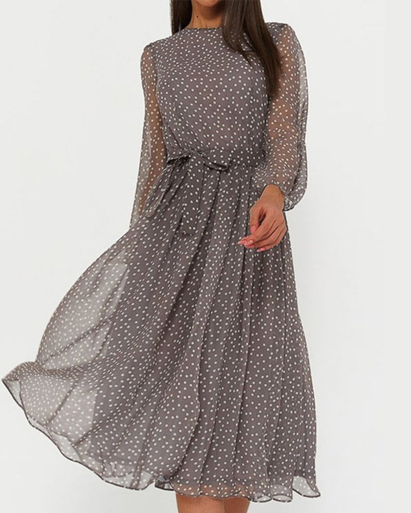 Aurelia | Abito da Donna Ample a Pois Elegante 0