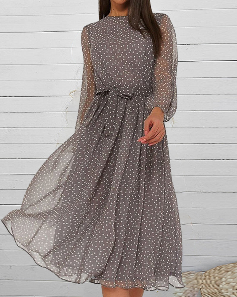 Aurelia | Abito da Donna Ample a Pois Elegante 1