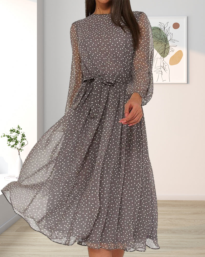 Aurelia | Abito da Donna Ample a Pois Elegante 3
