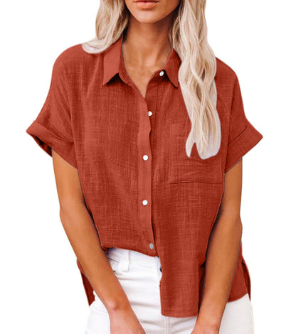 Aurelia | Camicetta Donna Elegante in Cotone e Lino 3