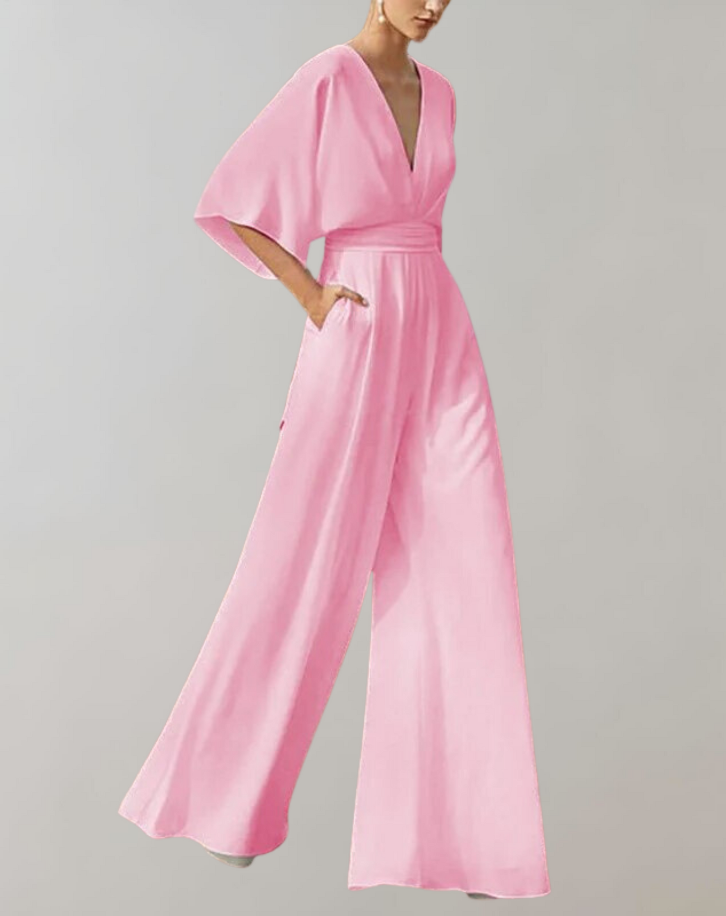 Aurelia | Tuta Elegante Donna con Scollo a V e Maniche Ampie 6