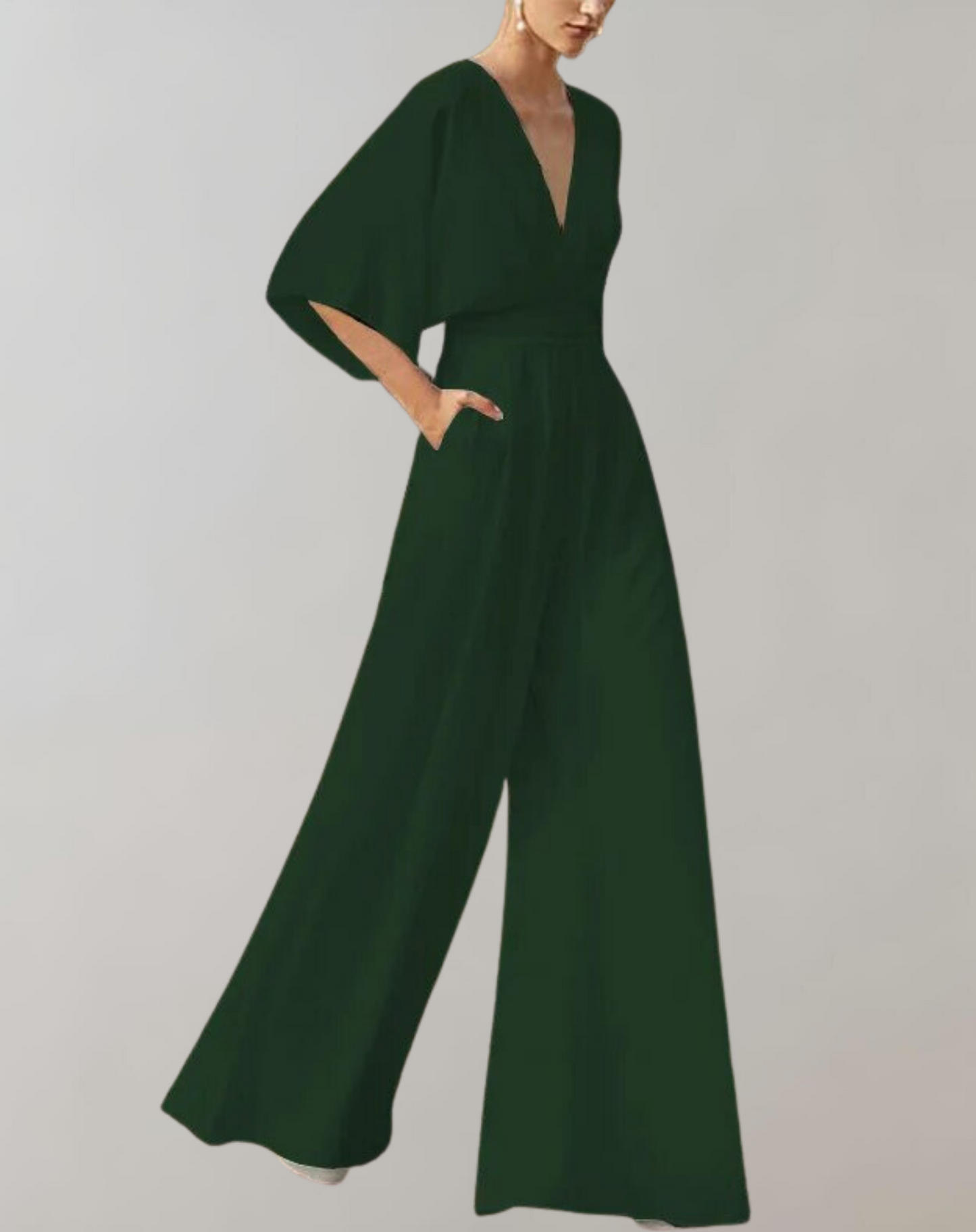 Aurelia | Tuta Elegante Donna con Scollo a V e Maniche Ampie 7