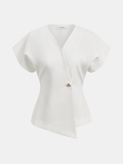 Bella V | Blusa Donna Elegante con Scollo a V e Design Senza Maniche 5