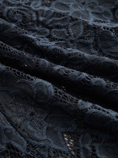 Bella | Abito Midi Elegante in Pizzo Blu 6
