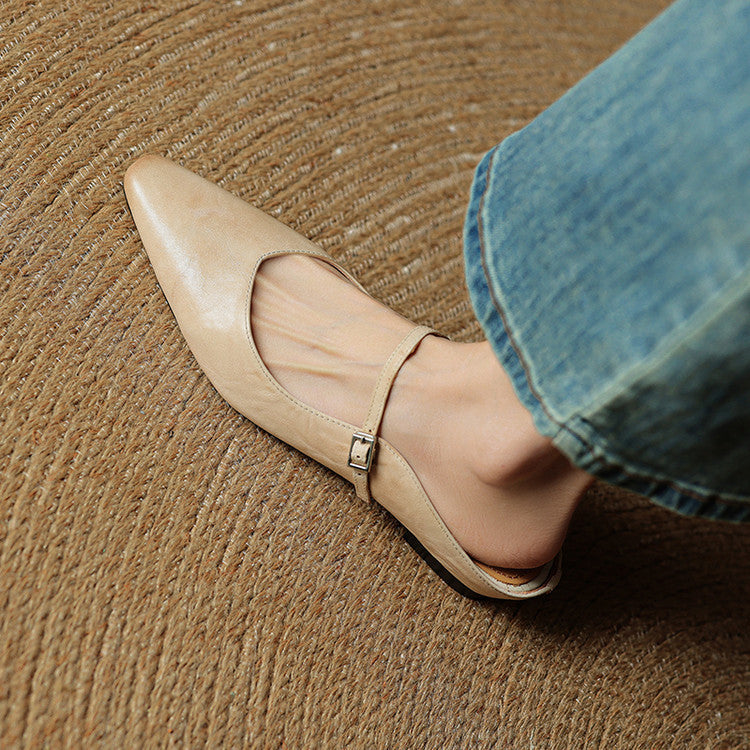 Bella | Ballerine Donna A Punta Con Cinturino Morbide e Comode 2