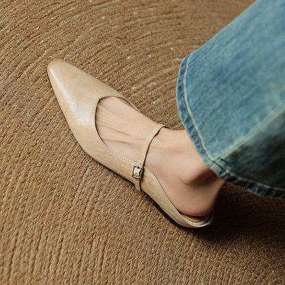 Bella | Ballerine Donna A Punta Con Cinturino Morbide e Comode 2