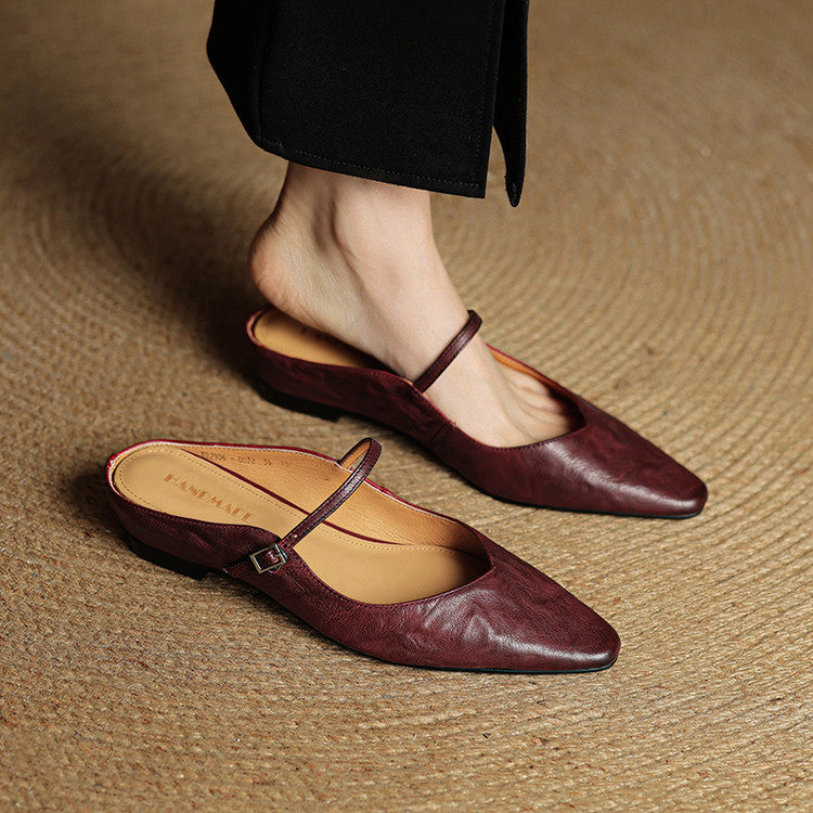 Bella | Ballerine Donna A Punta Con Cinturino Morbide e Comode 8
