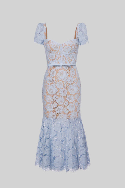 Bellissimo Blu | Abito da Cerimonia in Pizzo per Donna 1