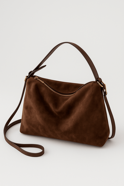 Borsa a Spalla in Pelle Scamosciata per Donna | Charisse 3