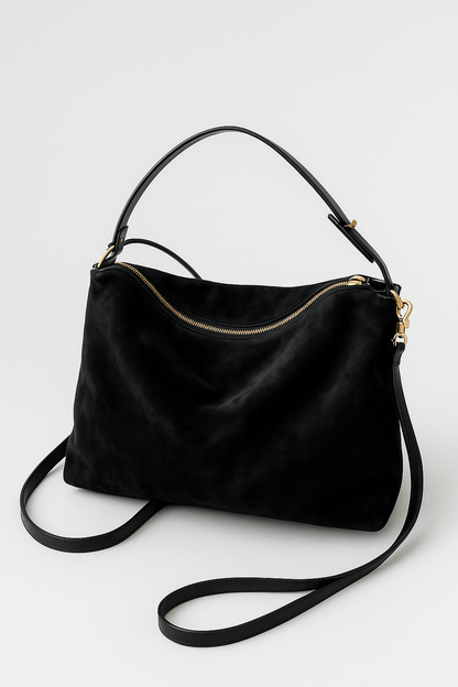 Borsa a Spalla in Pelle Scamosciata per Donna | Charisse 4