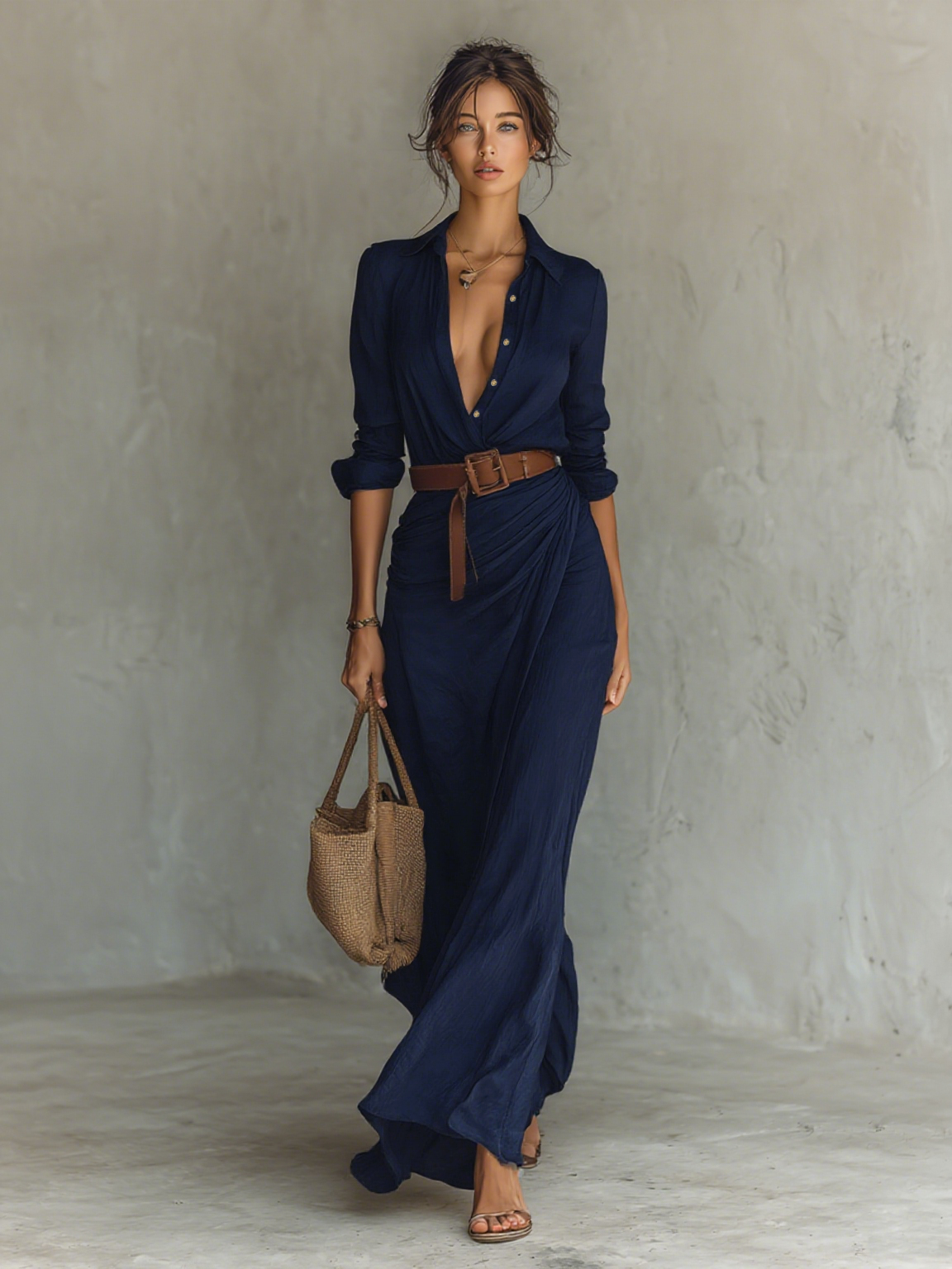 Camilla – Chemisier lungo abito lungo donna 4