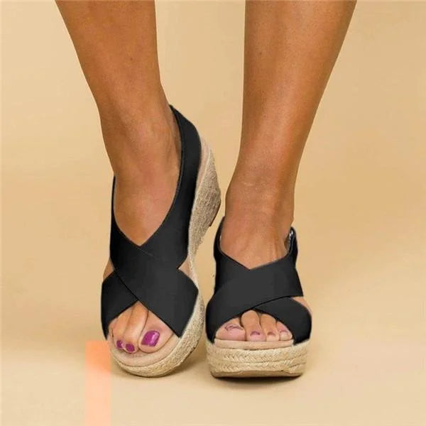 Comode espadrillas ortopediche con zeppa - Clara 0