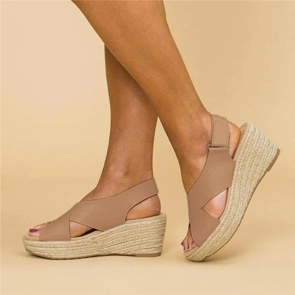 Comode espadrillas ortopediche con zeppa - Clara 1