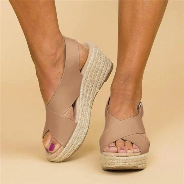 Comode espadrillas ortopediche con zeppa - Clara 2