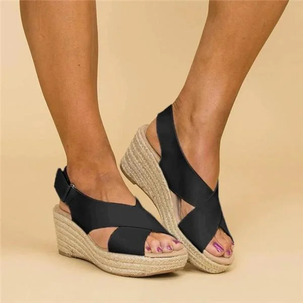 Comode espadrillas ortopediche con zeppa - Clara 6