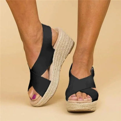 Comode espadrillas ortopediche con zeppa - Clara 7