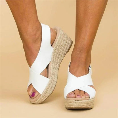 Comode espadrillas ortopediche con zeppa - Clara 9