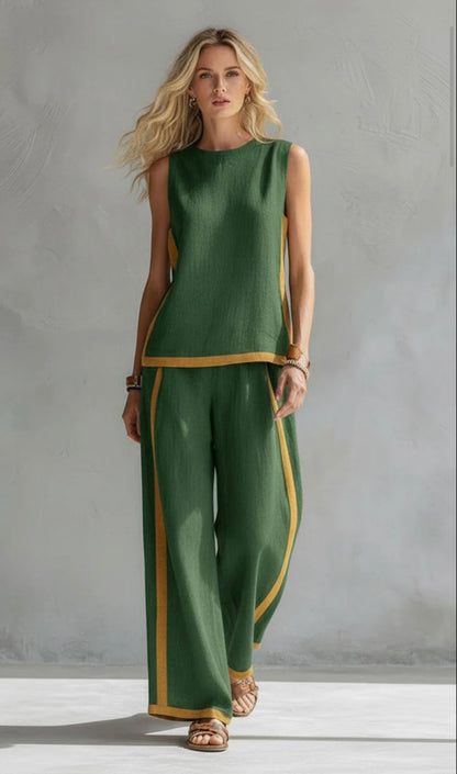 Completo elegante di due pezzi Donna | Linea ampia slanciante & Dettagli grafici moderni 6