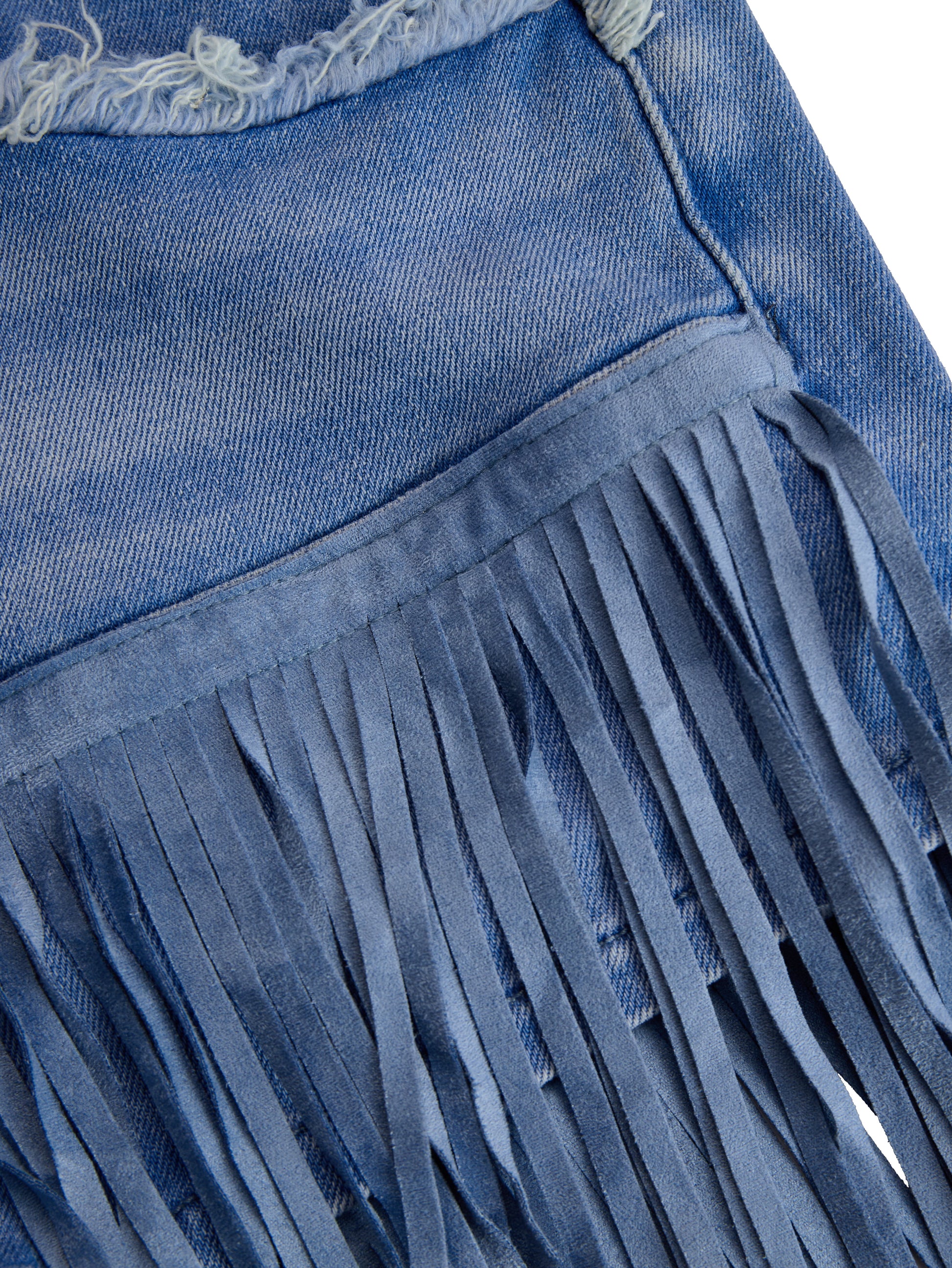 Dazzle | Pantaloni Culotte Donna in Denim Azzurro Vintage 6
