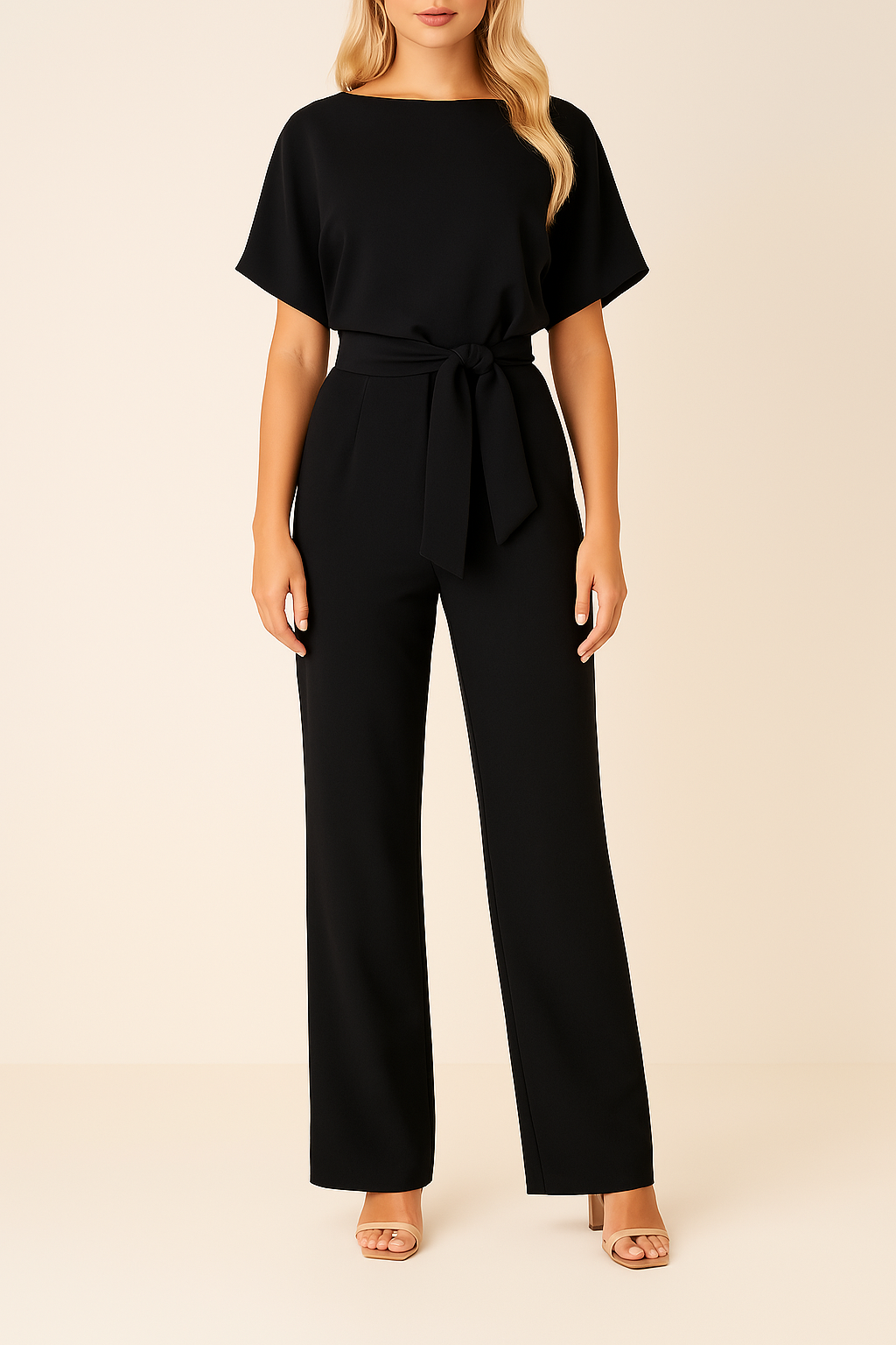 Diva Elegante | Tuta Donna Elegante in Tessuto Misto per Ogni Occasione 0