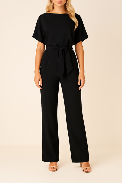 Diva Elegante | Tuta Donna Elegante in Tessuto Misto per Ogni Occasione 0