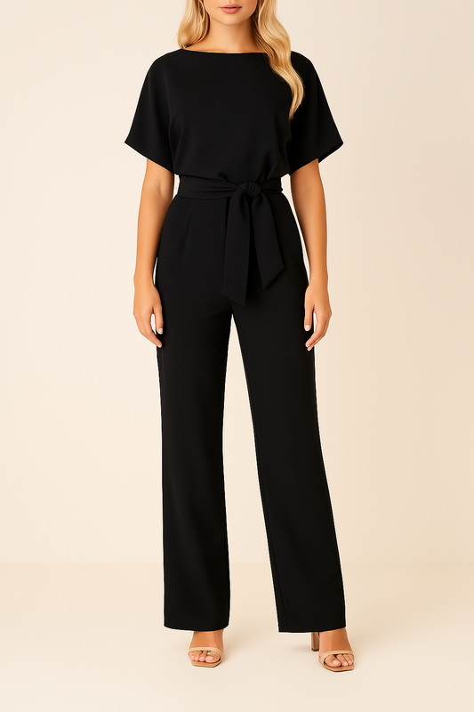 Diva Elegante | Tuta Donna Elegante in Tessuto Misto per Ogni Occasione 0