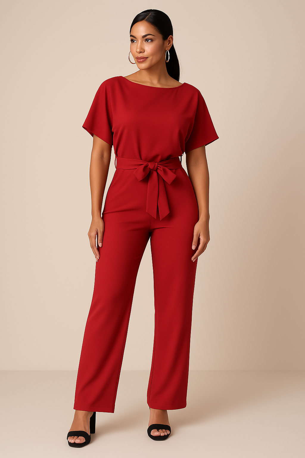 Diva Elegante | Tuta Donna Elegante in Tessuto Misto per Ogni Occasione 1