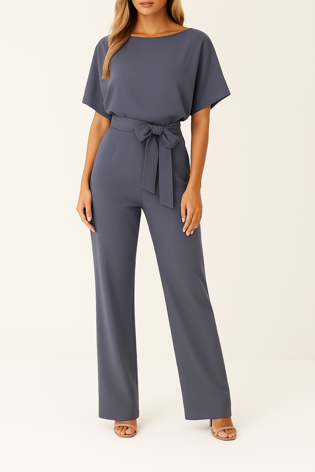 Diva Elegante | Tuta Donna Elegante in Tessuto Misto per Ogni Occasione 4