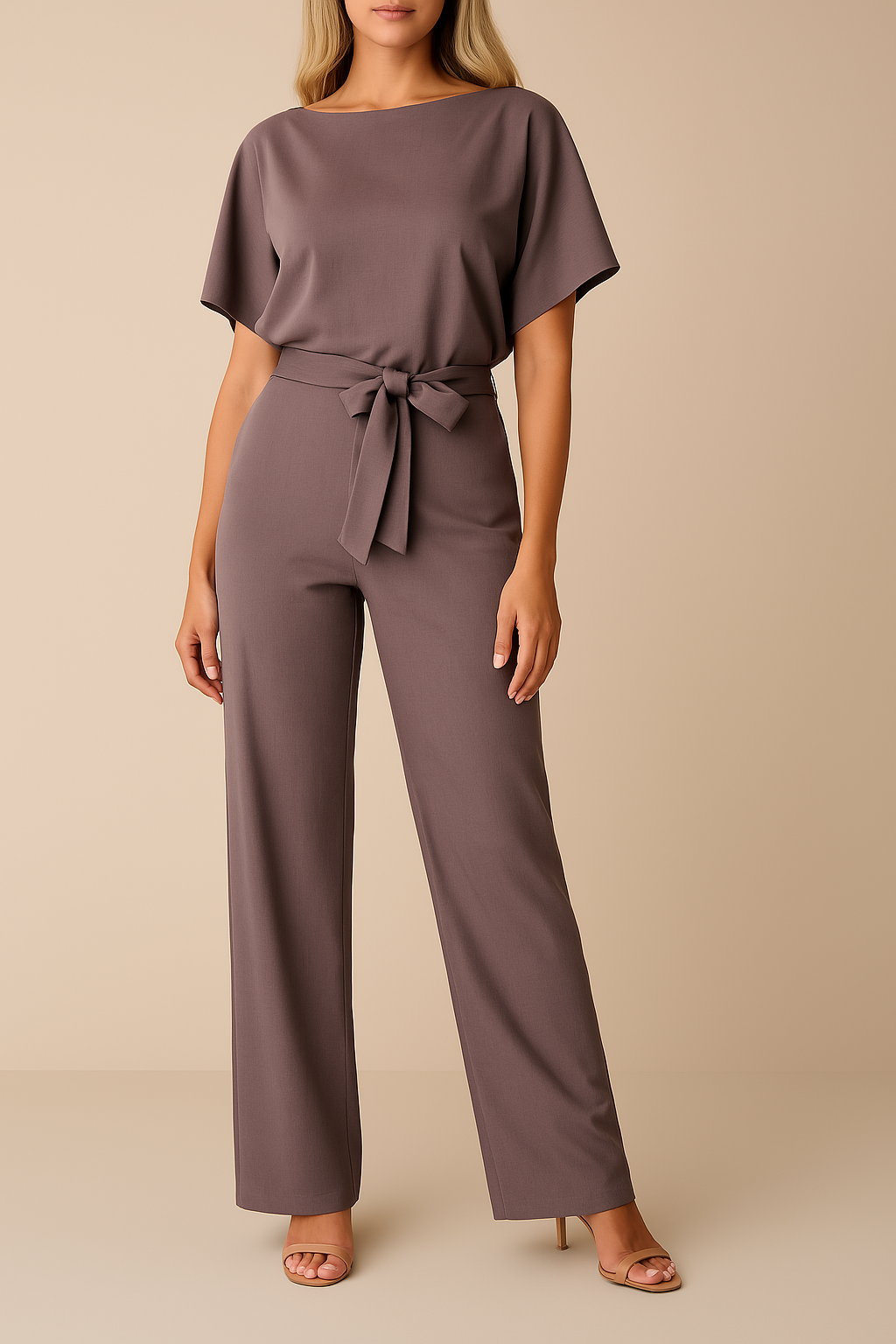 Diva Elegante | Tuta Donna Elegante in Tessuto Misto per Ogni Occasione 6