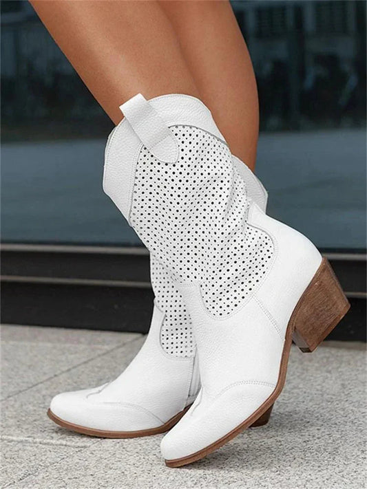 Elara | Stivali Cowboy Donna Eleganti con Cerniera Laterale 0